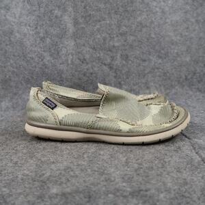 Patagonia Shoes Womens 6 Loafer Hemp Moc Slip On Nake Maui Stone Print Casual